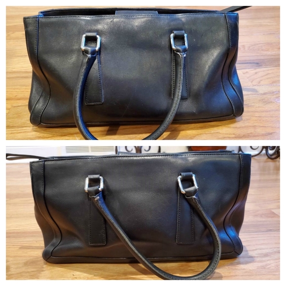 Coach Black Leather Satchel - Picture 1 of 6